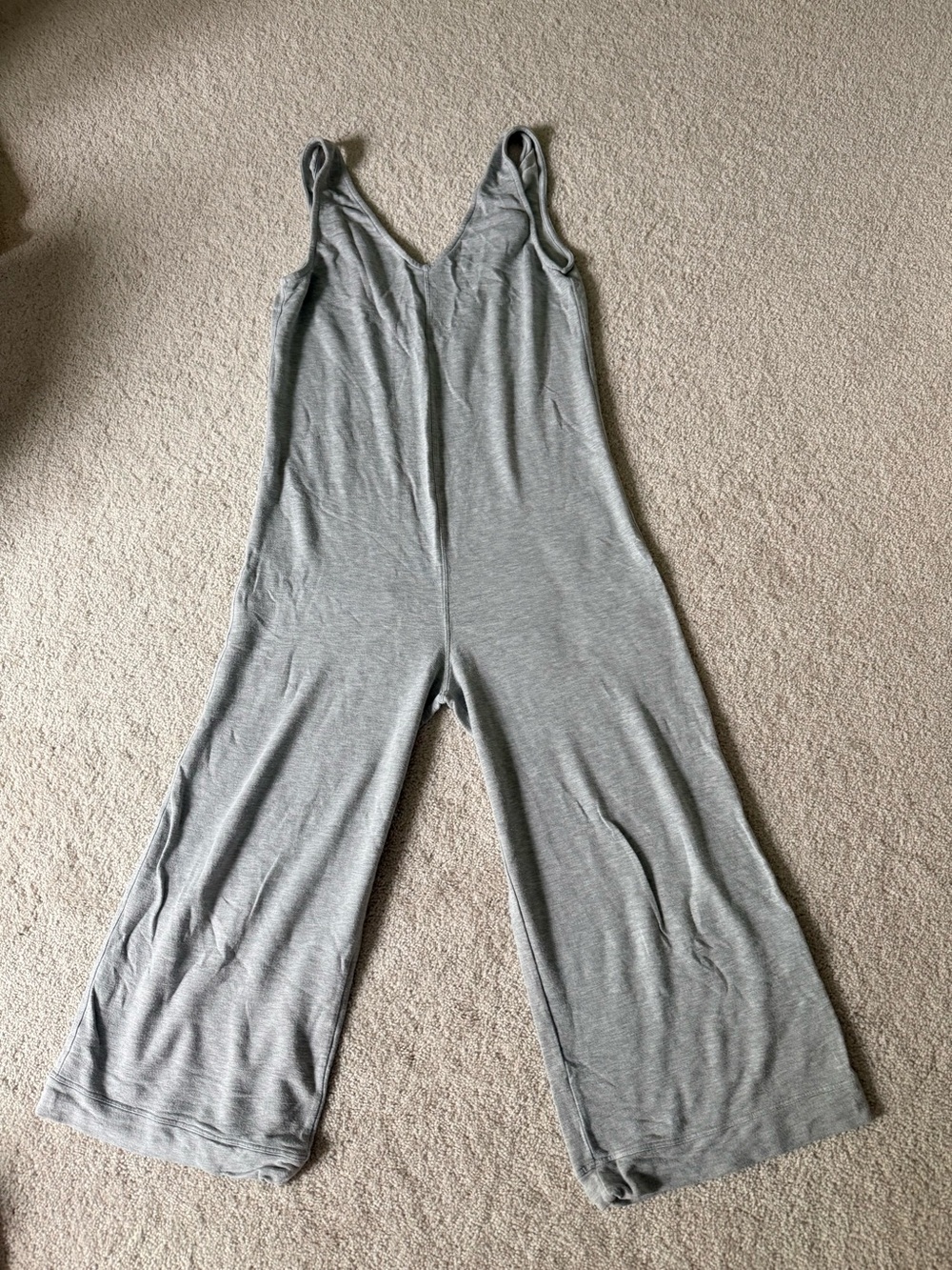 GOOP Women's Gray Sleeveless Wide-Leg Jumpsuit
